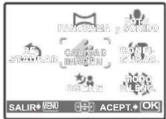 OLYMPUS X785 - Menu superior - 2