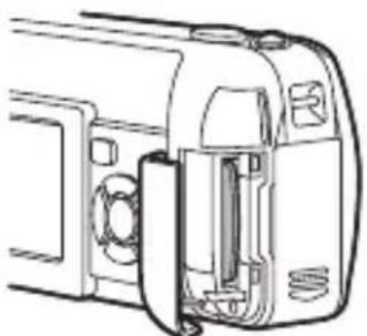OLYMPUS Camedia X200 - Face the card the correct way and insert it into the card slot as shown in the illustration. - 2
