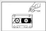 SAMSUNG MAXDA54 - Précautions à prendre avec les cassettes audio - 3