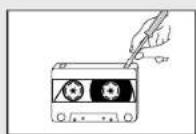 SAMSUNG MAXDA55 - Précautions à prendre avec les cassettes audio - 2