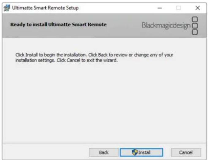 Blackmagic Design Ultimatte Smart Remote 4 - Ultimatte Smart Remote Setup 설치하기 - 2