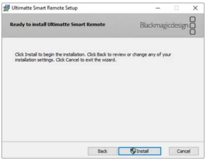 Blackmagic Design Ultimatte Smart Remote 4 - Instalación de Ultimatte Smart Remote Setup - 2