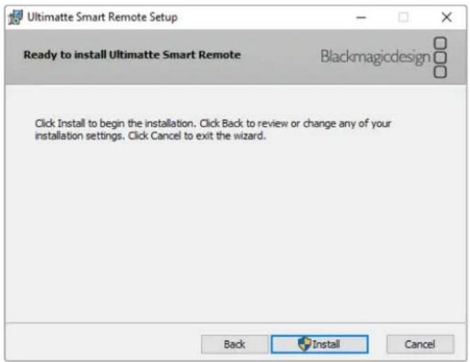 Blackmagic Design Ultimatte Smart Remote 4 - Instalar o Ultimatte Smart Remote Setup - 2