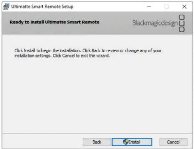 Blackmagic Design Ultimatte Smart Remote 4 - Installieren von Ultimatte Smart Remote Setup - 2