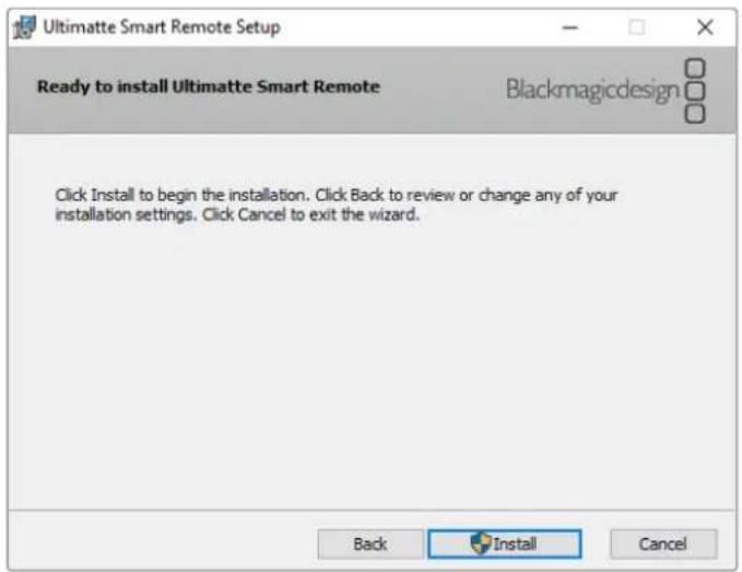 Blackmagic Design Ultimatte Smart Remote 4 - Installing Ultimatte Smart Remote Setup - 2