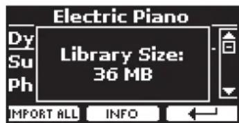 Dexibell Vivo H10 - Récupération d'une bibliothèque à partir de I"archive INTERNATIONAL". - 3