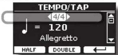 Dexibell Vivo H10 - Réglage de la métrique du métronome - 1