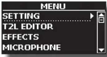 Dexibell Vivo H10 - Appuyez sur le bouton [MENU]. - 1