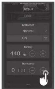 KAWAI CA701 - Modifier la transposition - 1