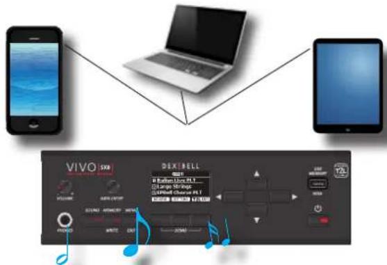 Dexibell Vivo SX8 - Connectivité audio et MIDI Bluetooth - 1