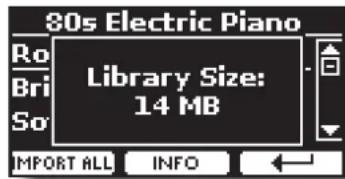 Dexibell Vivo SX8 - Récupération d'une bibliothèque à partir de l'“ARCHIVE INTERNATIONALE”. - 3