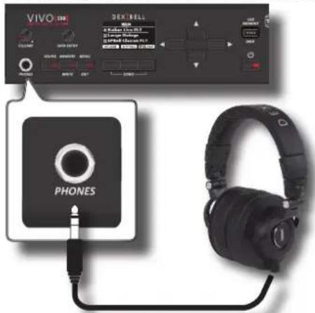 Dexibell Vivo SX8 - Vous pouvez y connecter des écouteurs stéréo. - 1