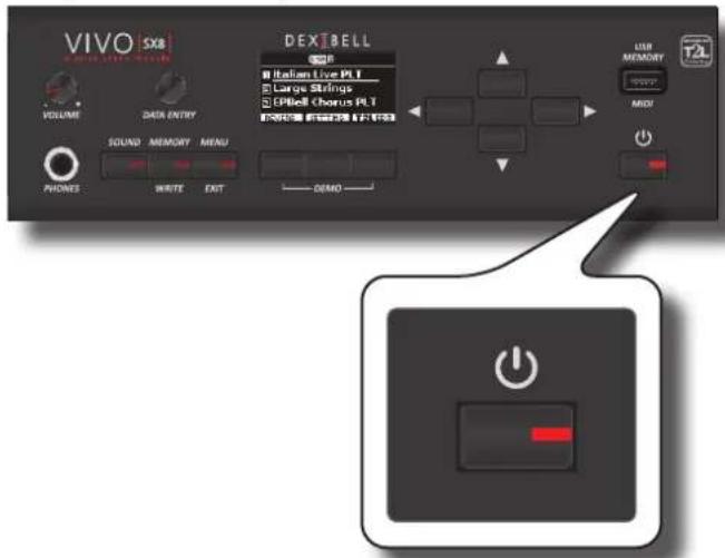 Dexibell Vivo SX8 - Mise sous/hors tension - 1