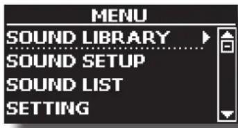 Dexibell Vivo SX8 - Appuyez sur le bouton [MENU]. - 1