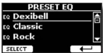 Dexibell Vivo SX8 - Présélection de l'égaliseur principal - 1