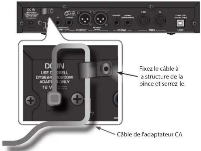 Dexibell Vivo SX8 - Fixer l'adaptateur secteur - 1
