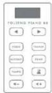 Carry-on Folding Piano 88 - Botones del panel frontal - 1