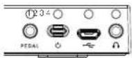 Carry-on Folding Piano 88 - Rear panel - 1