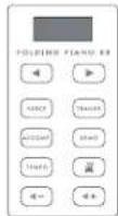Carry-on Folding Piano 88 - Front panel buttons - 1