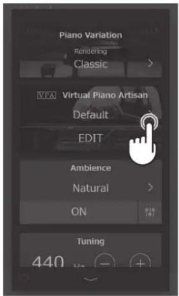 KAWAI CA901 - Modifier les préréglages du VPA - 2
