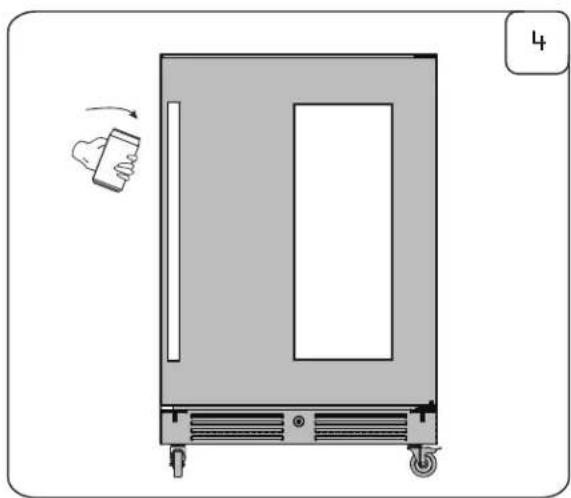 Zephyr Presrv PRKB24C01ASOD - Installing the Optional Caster Wheel Accessory - 4