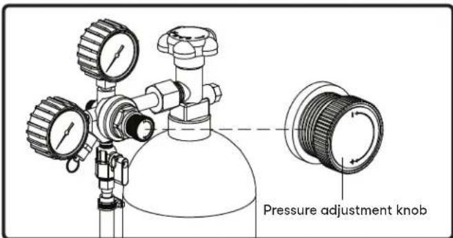 Pressure adjustment knob