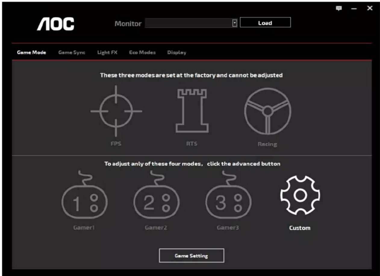 AOC Q27P3QW - G-Menu - 2