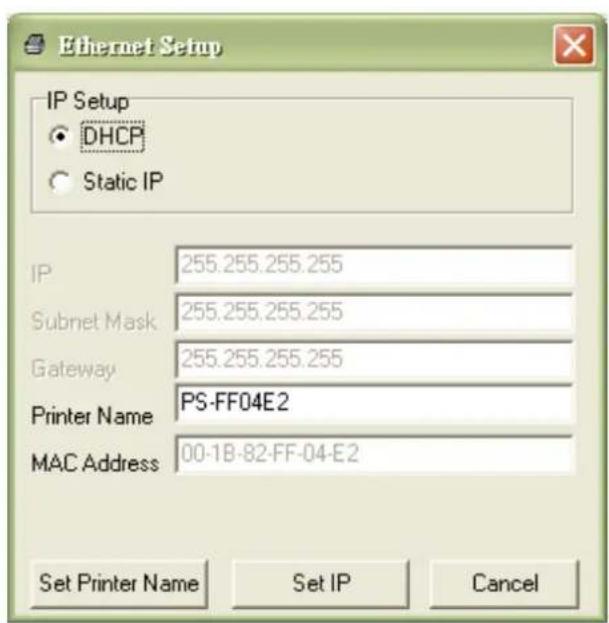 TSC TX210 - Utiliser l'interface RS-232 pour configurer l'interface Ethernet. - 5