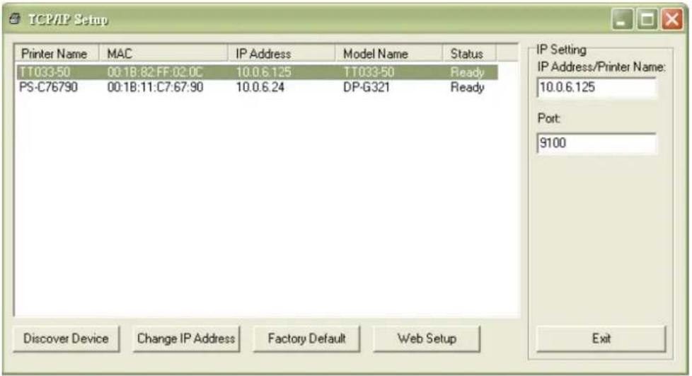 TSC TX210 - Utiliser l'interface Ethernet pour configurer l'interface Ethernet. - 3