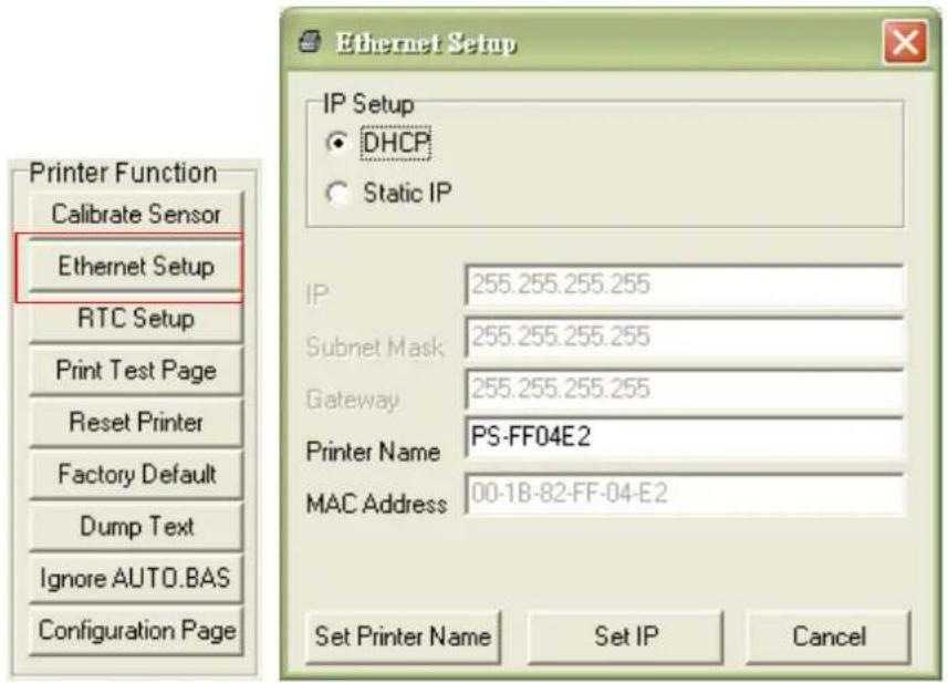TSC TX210 - Utiliser l'interface USB pour configurer l'interface Ethernet. - 3