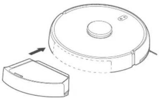 ZACO A11s Pro - Einsetzen des Staubtanks - 1