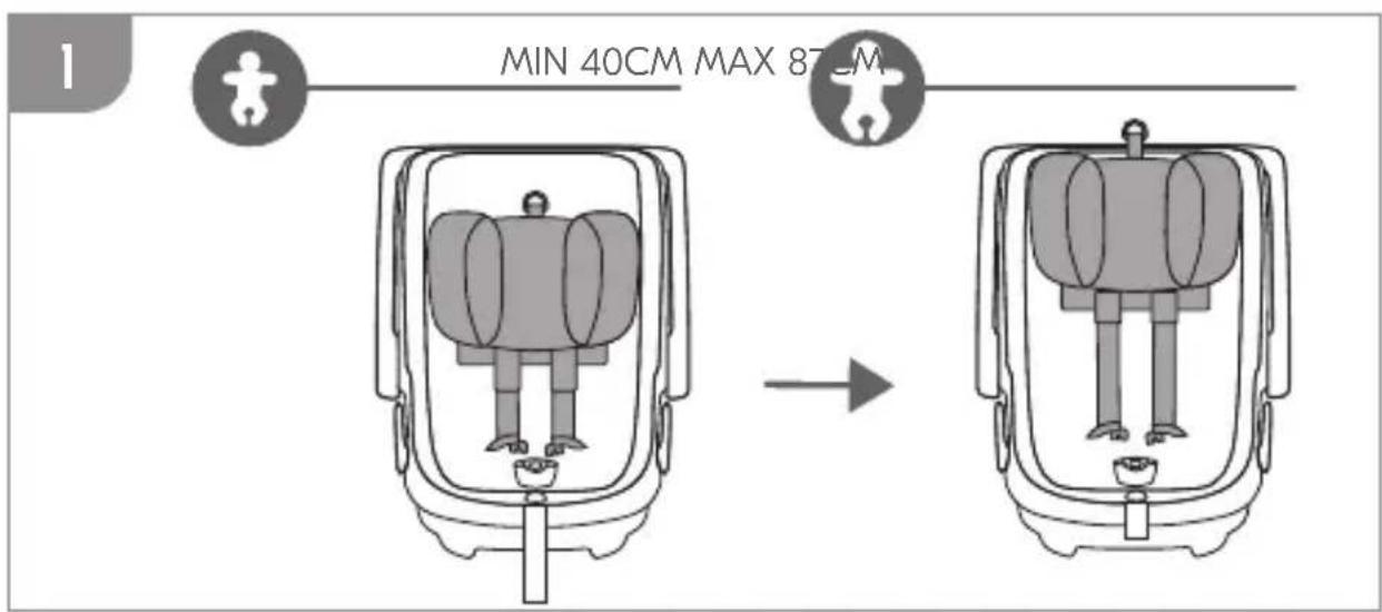 MIN 40CM MAX 87CM