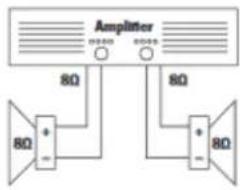 Amplifier 8Ω 8Ω 8Ω + - + -