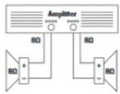 Amplifier 8Ω 8Ω 8Ω + - + - 8Ω