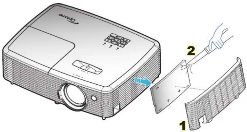 OPTOMA HD146XW - 清洁防尘网 - 1