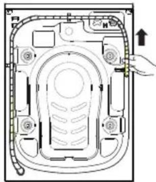 SIGNATURE SLF1242W - In case the drain hose is installed shown below: - 2