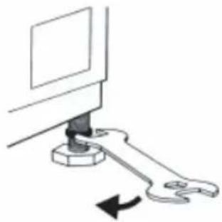 SIGNATURE SLF1242W - ADJUSTMENT OF THE FEET - 1