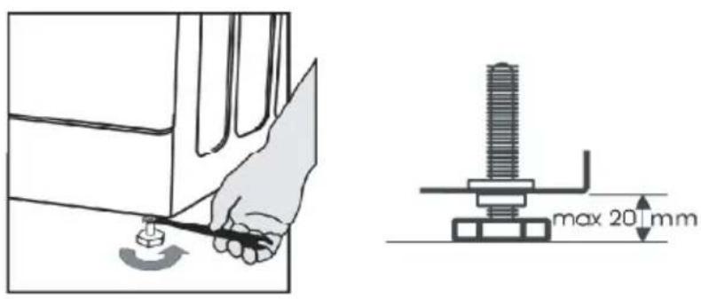 SIGNATURE SLF1242W - RÉGLAGE DU PIED - 5