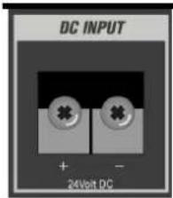 DC INPUT + - 24Vit DC