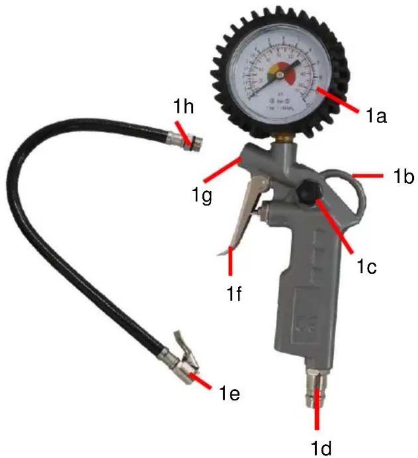 Westfalia 928511 - Pcs Compressed Air Tool Set - 4