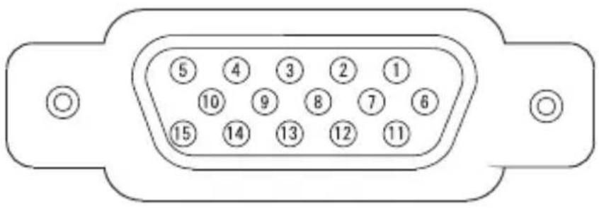 Renkforce RFPJ300 - Affectation des broches port VGA - 1