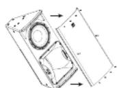 Turbosound TCS15264ANWH - Rotation du motif du klaxon HF - 1