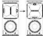 Turbosound TCS15264ANWH - Rotating the HF horn pattern - 2