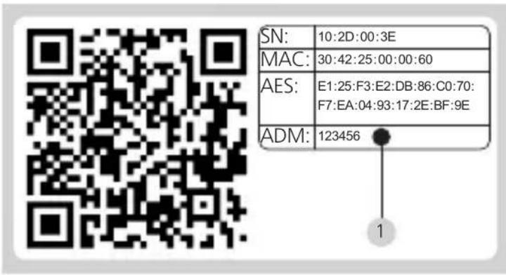 Burg Wächter secuENTRY 7116 DUO - Administratorcode / QR-Code - 1