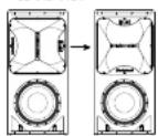 Turbosound TCS15264R - Rotating the HF horn pattern - 6