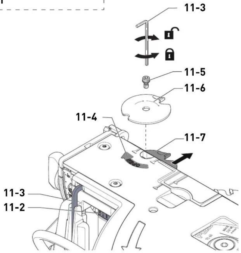 FESTOOL TSV 60 KEBQ - Stille inn sideveis justering [9] - 3