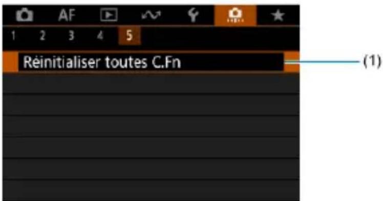 Réinitialiser toutes C.Fn (1)