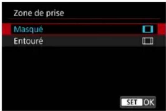 Zone de prise Masqué Entouré SET OK