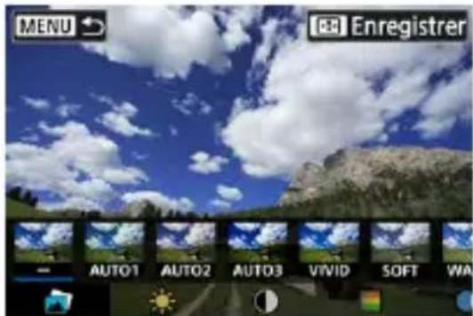 MENU Enregistrer AUTO1 AUTO2 AUTO3 VIVID SOFT WA