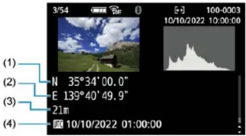 (1) (2) N 35°34'00.0" E 139°40'49.9" 21m (3) (4) UTC 10/10/2022 01:00:00